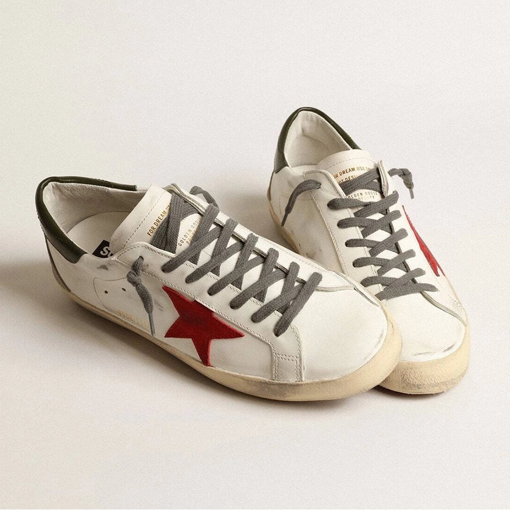 GOLDEN GOOSE,Other Brand Sneakers with cheap price high quality for Golden Goose SuperStar red green