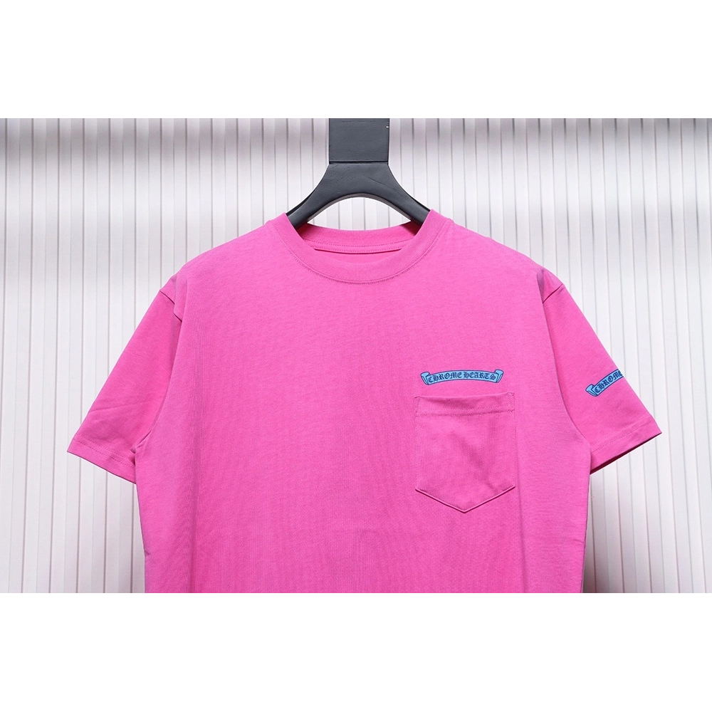 Chrome Hearts scroll banner dopamine color pocket Tshirt,Chrome Hearts T Shirt,Tshirt,APPAREL