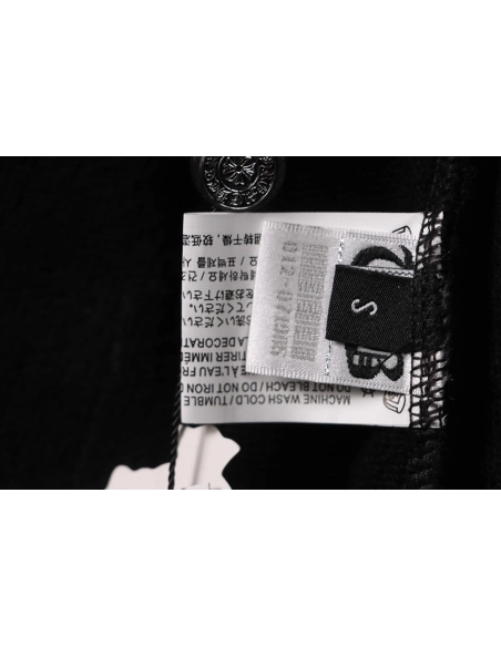 Chrome Hearts embroidered Sanskrit cross terry black shorts,Chrome Hearts Short,Shorts,APPAREL