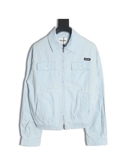 Miu Miu double pocket belted jacket,Miu Miu Jacket,Jacket,APPAREL