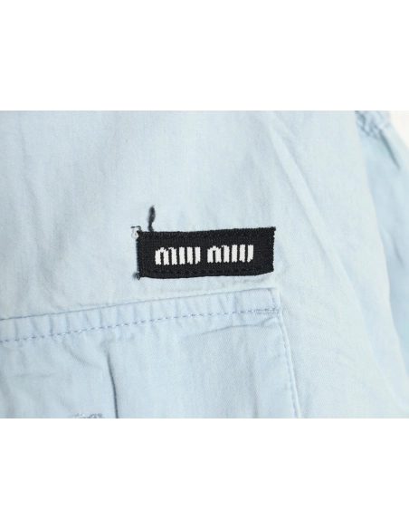 Miu Miu double pocket belted jacket,Miu Miu Jacket,Jacket,APPAREL