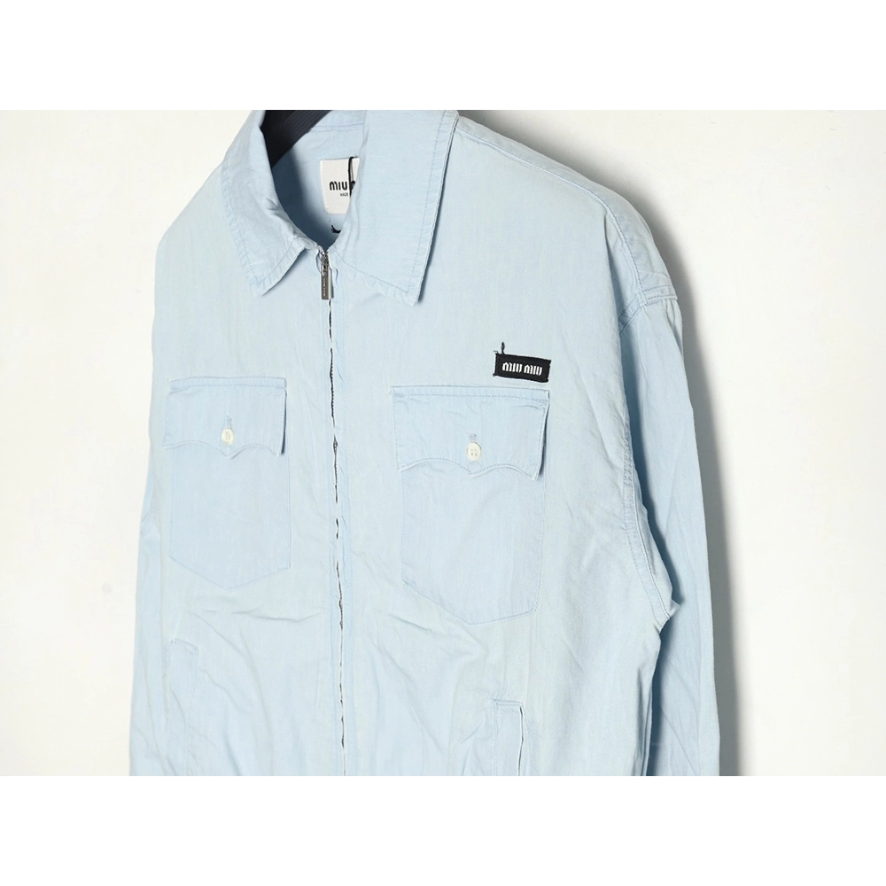 Miu Miu double pocket belted jacket,Miu Miu Jacket,Jacket,APPAREL