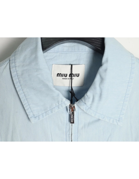 Miu Miu double pocket belted jacket,Miu Miu Jacket,Jacket,APPAREL