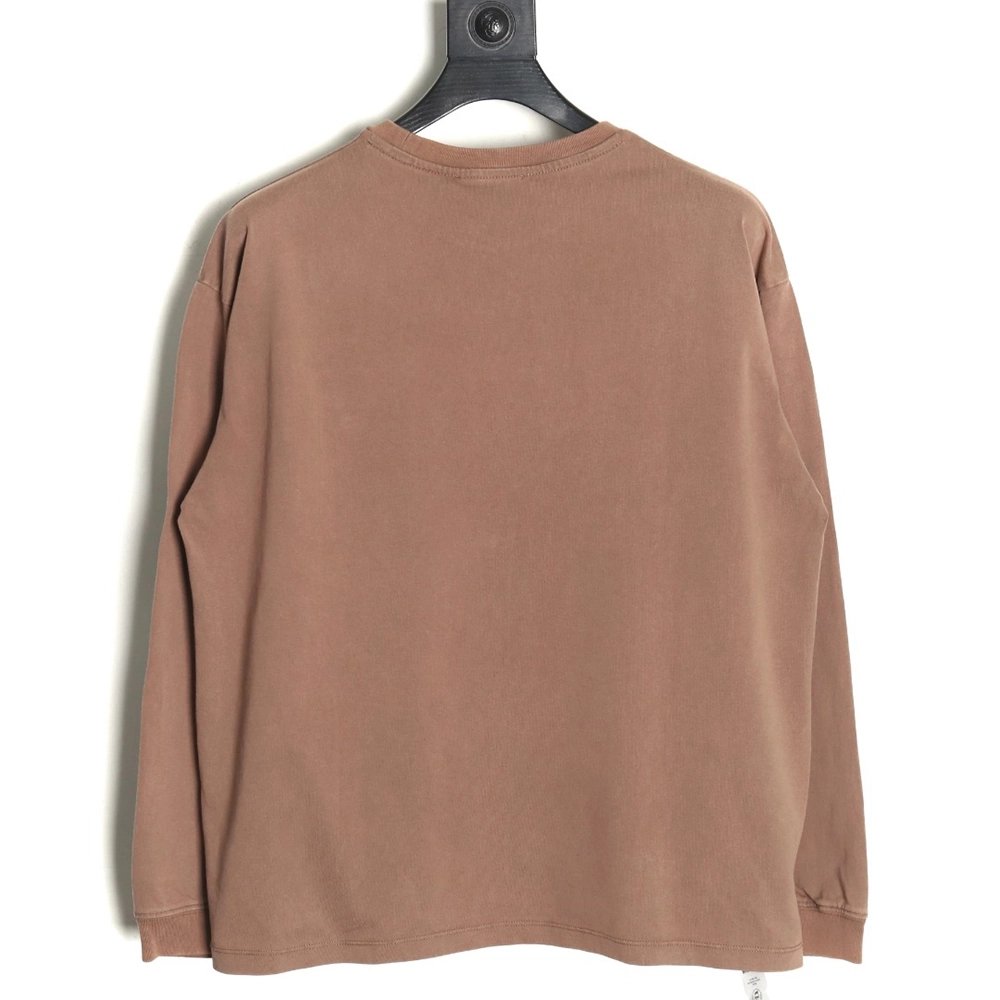 Miu Miu embroidered pocket cotton longsleeved Tshirt,Miu Miu T Shirt,Tshirt,APPAREL