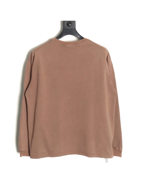 Miu Miu embroidered pocket cotton longsleeved Tshirt,Miu Miu T Shirt,Tshirt,APPAREL