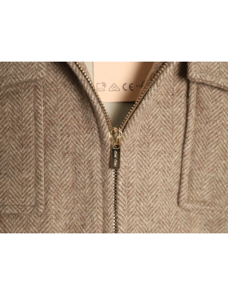 Miu miu herringbone twill pattern jacket,Miu Miu Jacket,Jacket,APPAREL