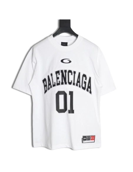 Balenciaga basketball jersey embroidered print shortsleeved Tshirt,Balenciaga T Shirt,Tshirt,APPAREL