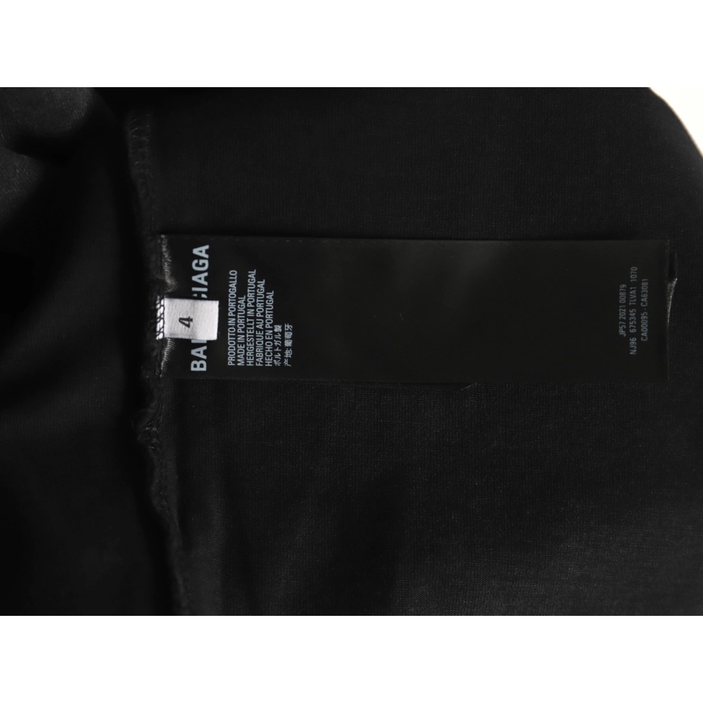 Balenciaga Washed Tape Letters Short Sleeve TShirt,Balenciaga T Shirt,Tshirt,APPAREL