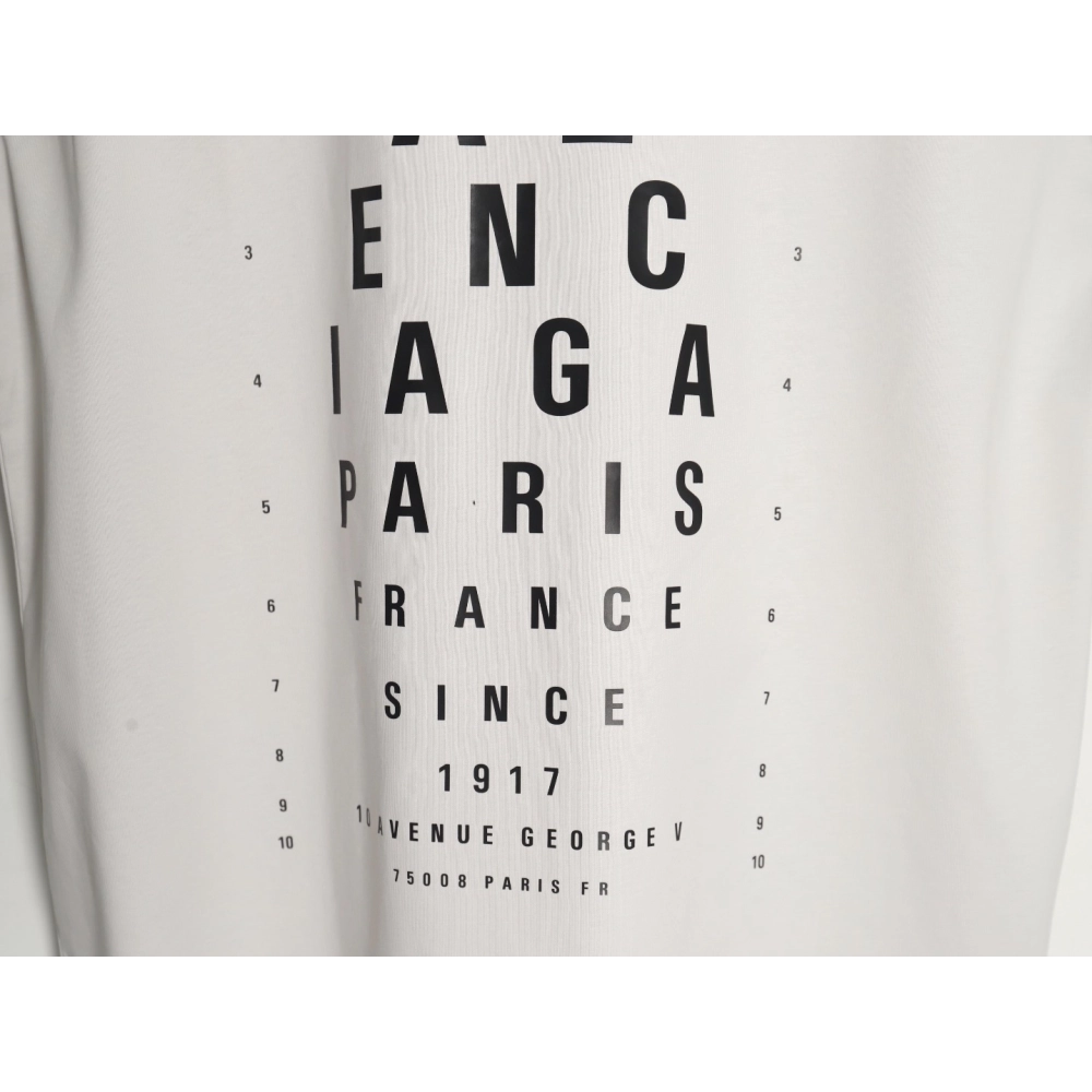 Balenciaga Cut Eye Chart Short Sleeve Tshirt,Balenciaga T Shirt,Tshirt,APPAREL