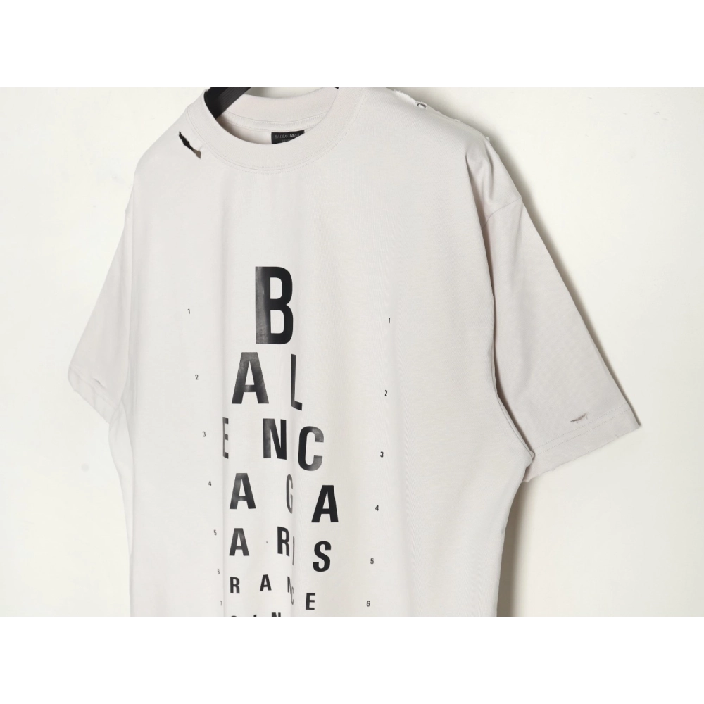 Balenciaga Cut Eye Chart Short Sleeve Tshirt,Balenciaga T Shirt,Tshirt,APPAREL