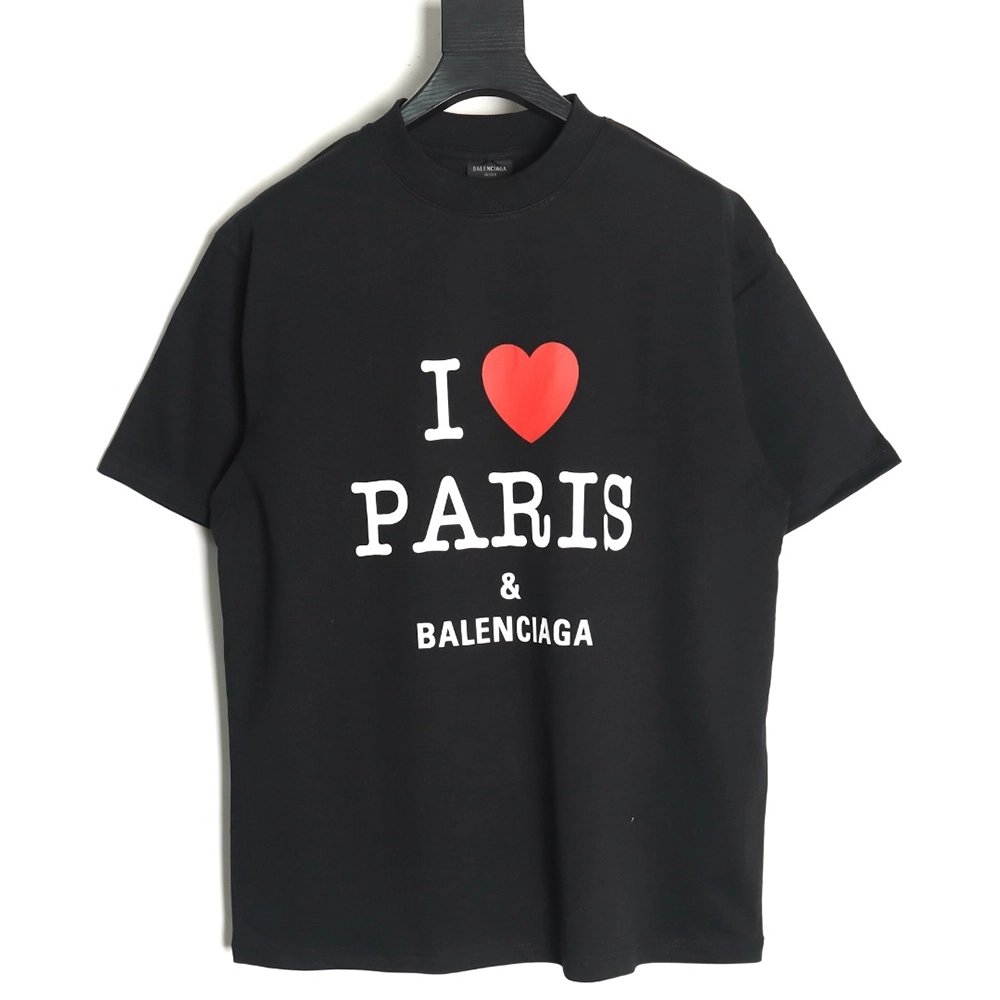 Balenciaga Valentines Day limited edition heart print shortsleeved Tshirt,Balenciaga T Shirt,Tshirt,APPAREL