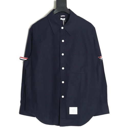 Thom Browne Double Sleeve Web Jacket Shirt,Thom Browne Shirt,Shirt,APPAREL