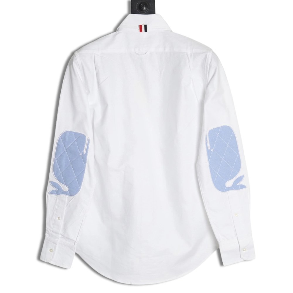 Thom Browne patchwork webbing shirt,Thom Browne Shirt,Shirt,APPAREL