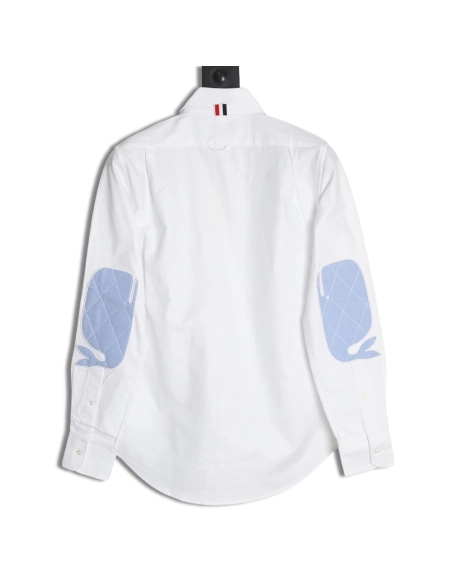 Thom Browne patchwork webbing shirt,Thom Browne Shirt,Shirt,APPAREL
