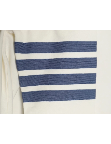 Thom Browne FourBar YarnDyed Crew Neck Sweatshirt,Thom Browne Sweatshirt,Sweatshirt,APPAREL