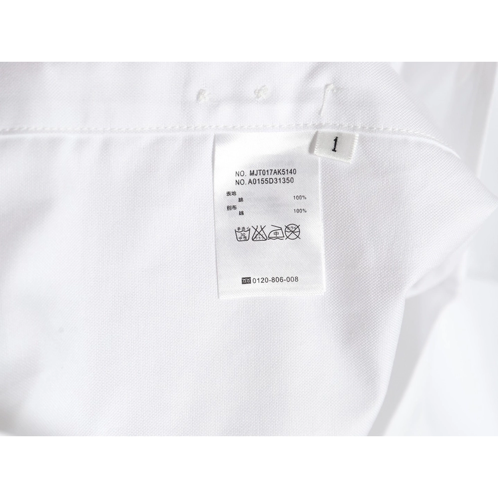 Thom Browne FourBar Embroidery Long Sleeve Shirt,Thom Browne Shirt,Shirt,APPAREL