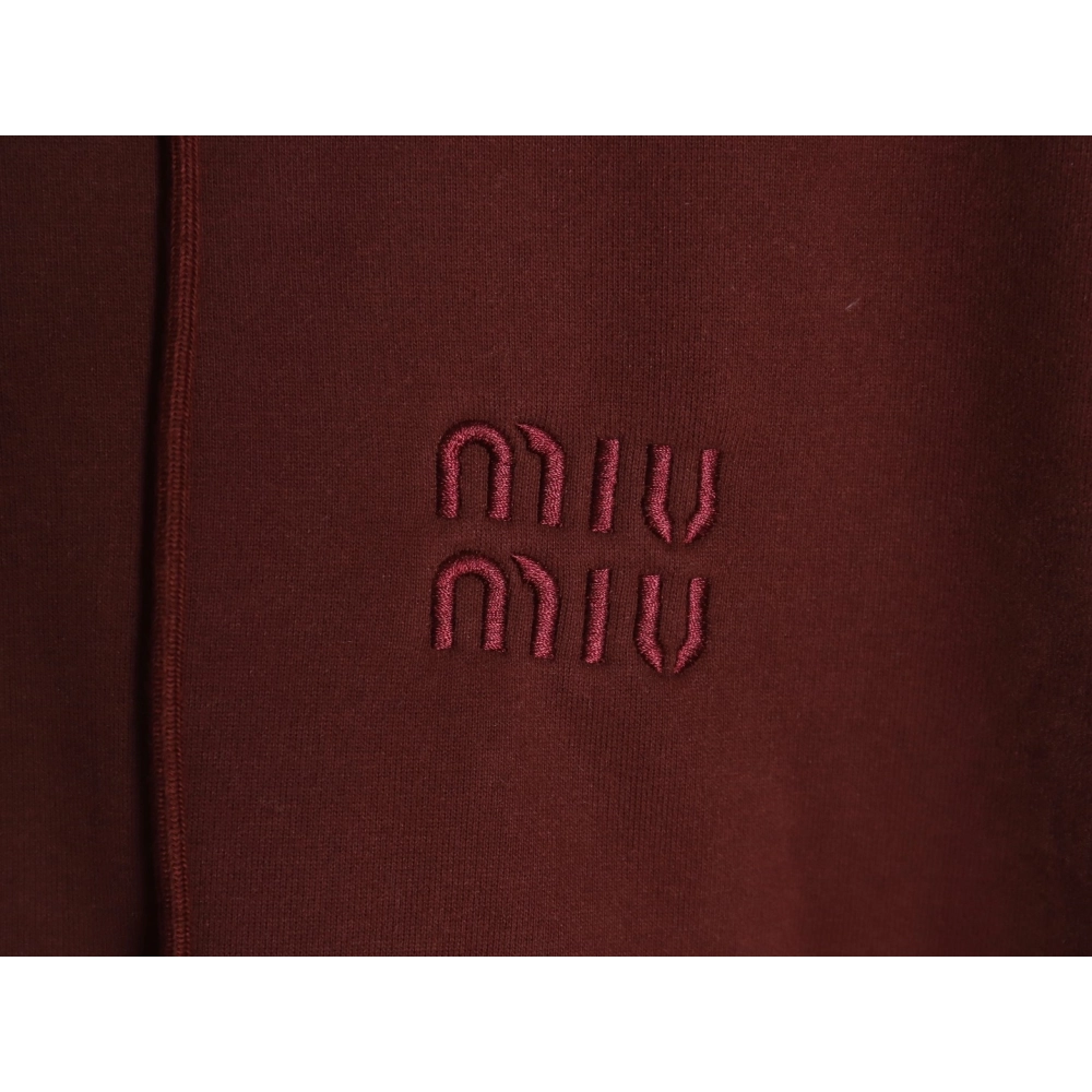 Miu Miu embroidered logo velvet zipup jacket,Miu Miu Jacket,Jacket,APPAREL