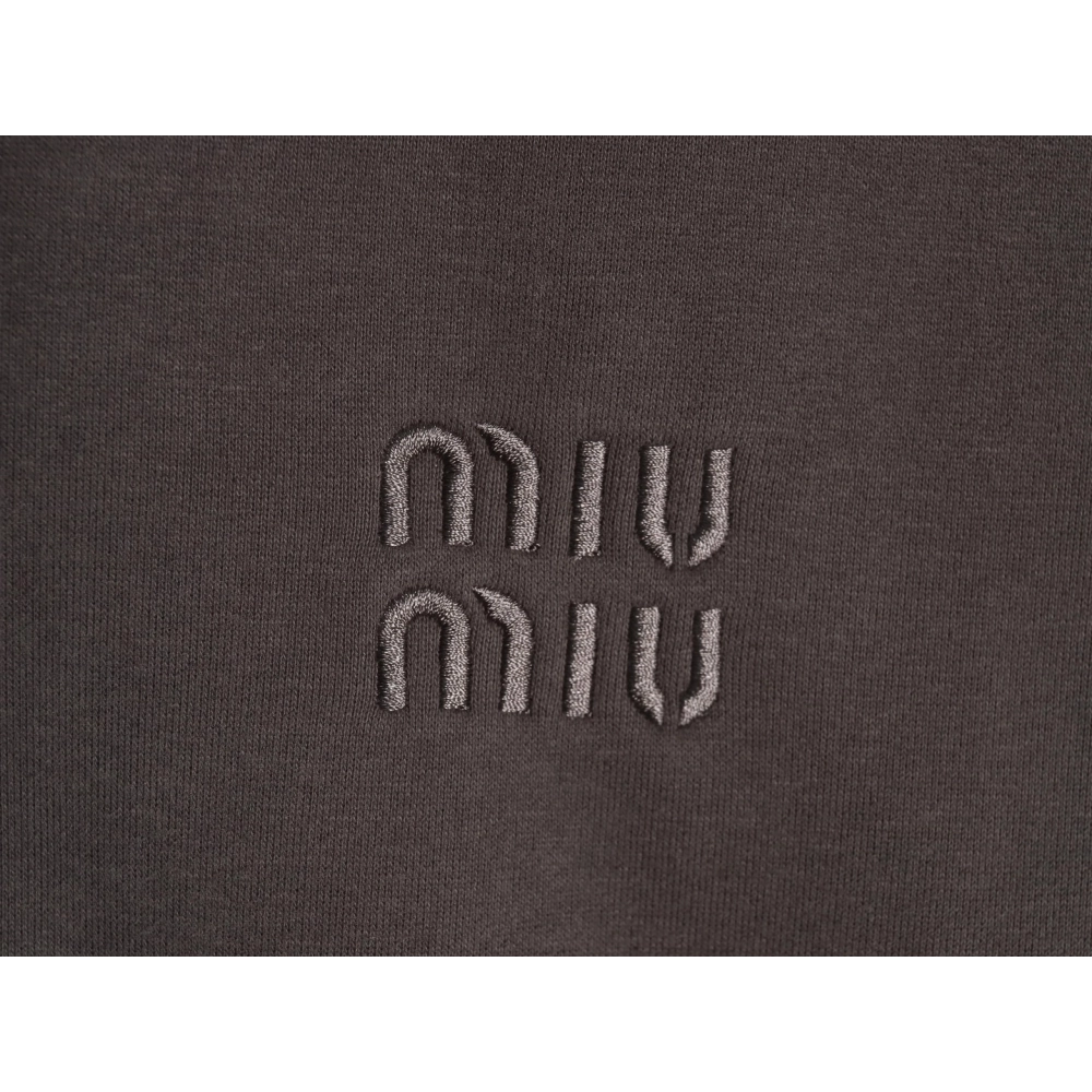 Miu Miu embroidered logo velvet zipup jacket,Miu Miu Jacket,Jacket,APPAREL