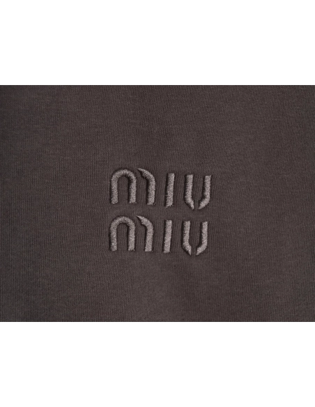 Miu Miu embroidered logo velvet zipup jacket,Miu Miu Jacket,Jacket,APPAREL