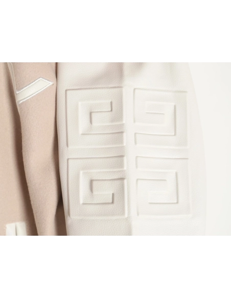 Givenchy embroidered letter patchwork wool baseball jacket,Givenchy Jacket,Jacket,APPAREL