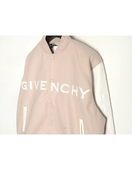 Givenchy embroidered letter patchwork wool baseball jacket,Givenchy Jacket,Jacket,APPAREL