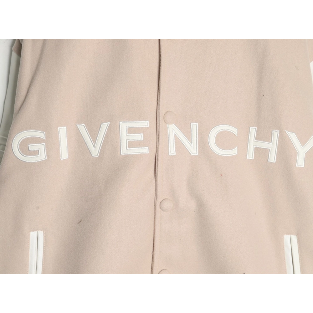 Givenchy embroidered letter patchwork wool baseball jacket,Givenchy Jacket,Jacket,APPAREL