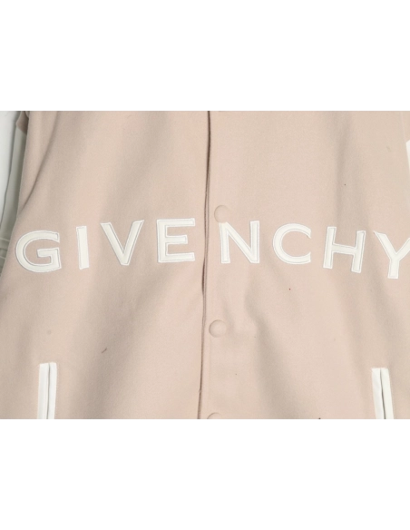 Givenchy embroidered letter patchwork wool baseball jacket,Givenchy Jacket,Jacket,APPAREL