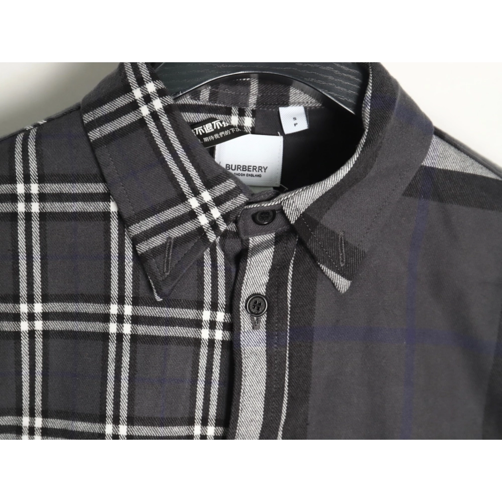 Burberry Double Brushed Striped Check Classic Shirt,Burberry Shirt,Shirt,APPAREL