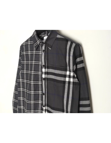 Burberry Double Brushed Striped Check Classic Shirt,Burberry Shirt,Shirt,APPAREL