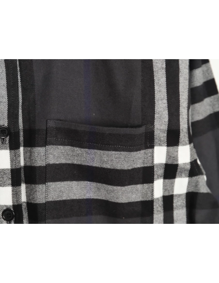 Burberry Double Brushed Striped Check Classic Shirt,Burberry Shirt,Shirt,APPAREL
