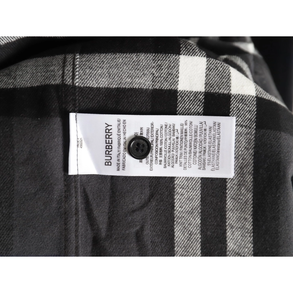 Burberry Double Brushed Striped Check Classic Shirt,Burberry Shirt,Shirt,APPAREL