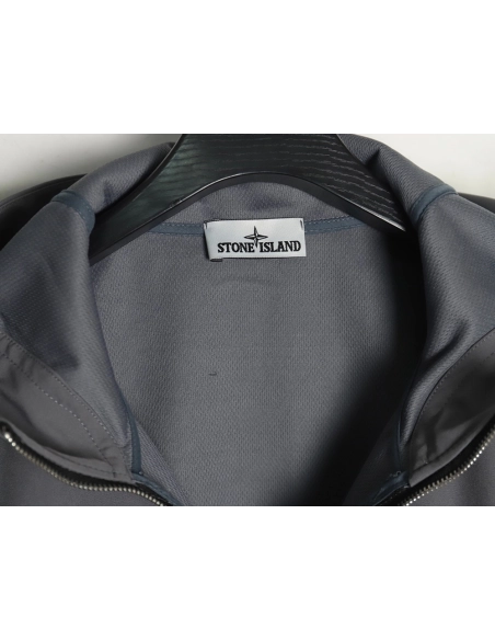Stone Island Plain Hooded ZipUp Jacket,Stone Island Jacket,Jacket,APPAREL