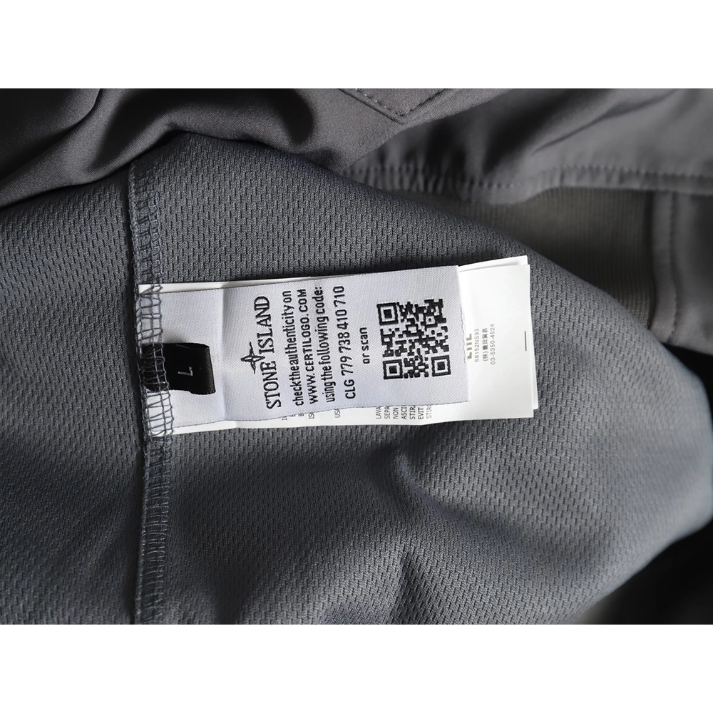 Stone Island Plain Hooded ZipUp Jacket,Stone Island Jacket,Jacket,APPAREL