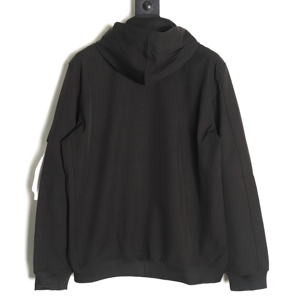 Stone Island Plain Hooded ZipUp Jacket,Stone Island Jacket,Jacket,APPAREL