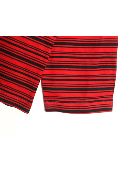 Miu Miu Red Striped Long Sleeve TShirt,Miu Miu T Shirt,Tshirt,APPAREL
