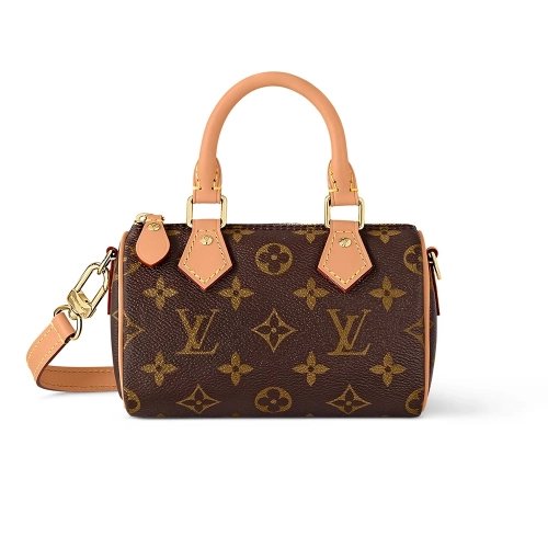 Louis Vuitton Nano Speedy Bags M81085 16X10X7.6cm,Louis Vuitton Bags,BAGS