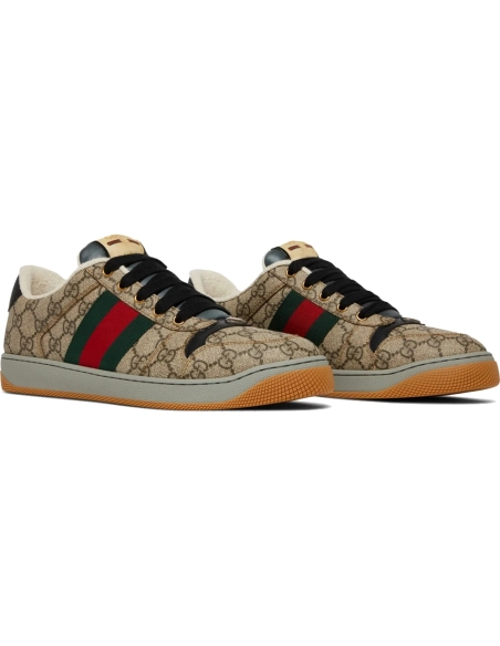 Gucci Screener Sneaker GG Monogram - Beige,GUCCI SHOES