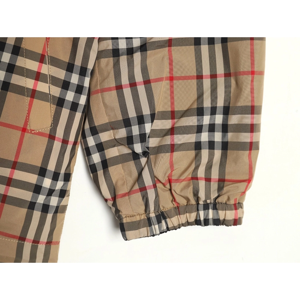 Burberry Check Reversible Button Hooded Jacket,Burberry