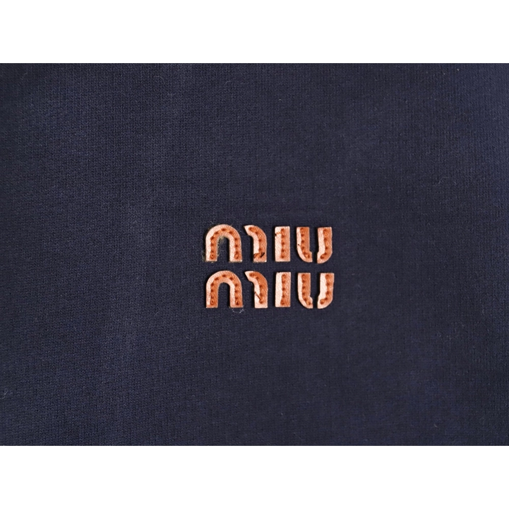 Miu Miu embroidered logo air cotton zip-up jacket,Miu Miu