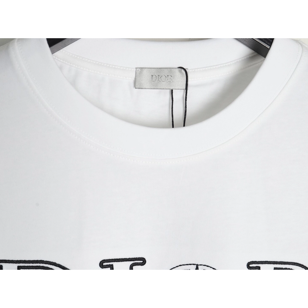 Dior &amp; Stone island co-branded embroidered logo short-sleeved T-shirt,Dior