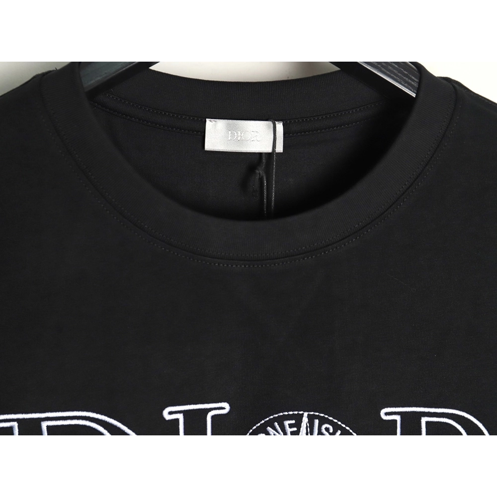 Dior &amp; Stone island co-branded embroidered logo short-sleeved T-shirt TSK1,Dior
