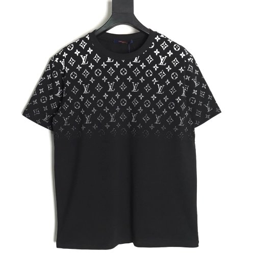Louis Vuitton gradient full print monogram short-sleeved T-shirt TSK1,Louis Vuitton