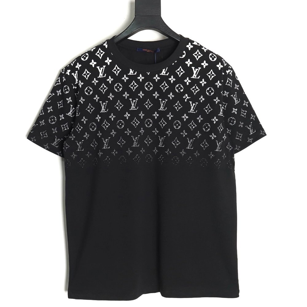 Louis Vuitton gradient full print monogram short-sleeved T-shirt TSK1,Louis Vuitton