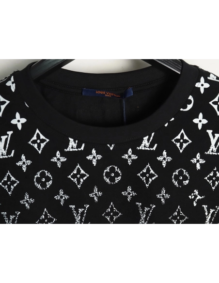 Louis Vuitton gradient full print monogram short-sleeved T-shirt TSK1,Louis Vuitton
