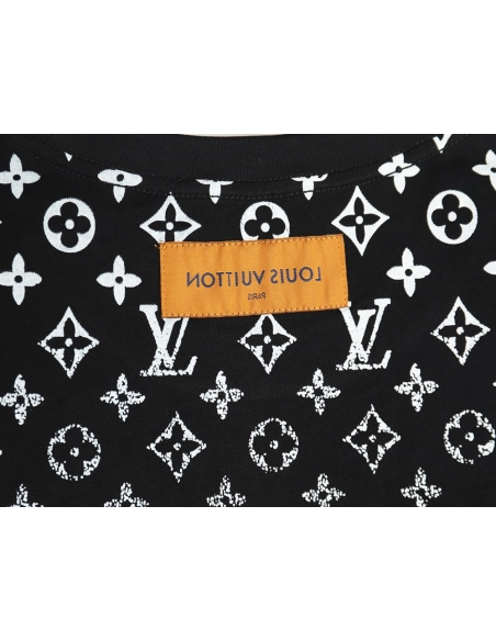 Louis Vuitton gradient full print monogram short-sleeved T-shirt TSK1,Louis Vuitton