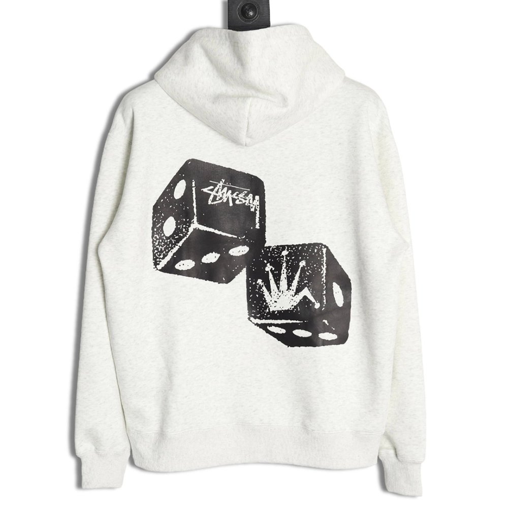 Stussy dice crown fleece hoodie,Stussy