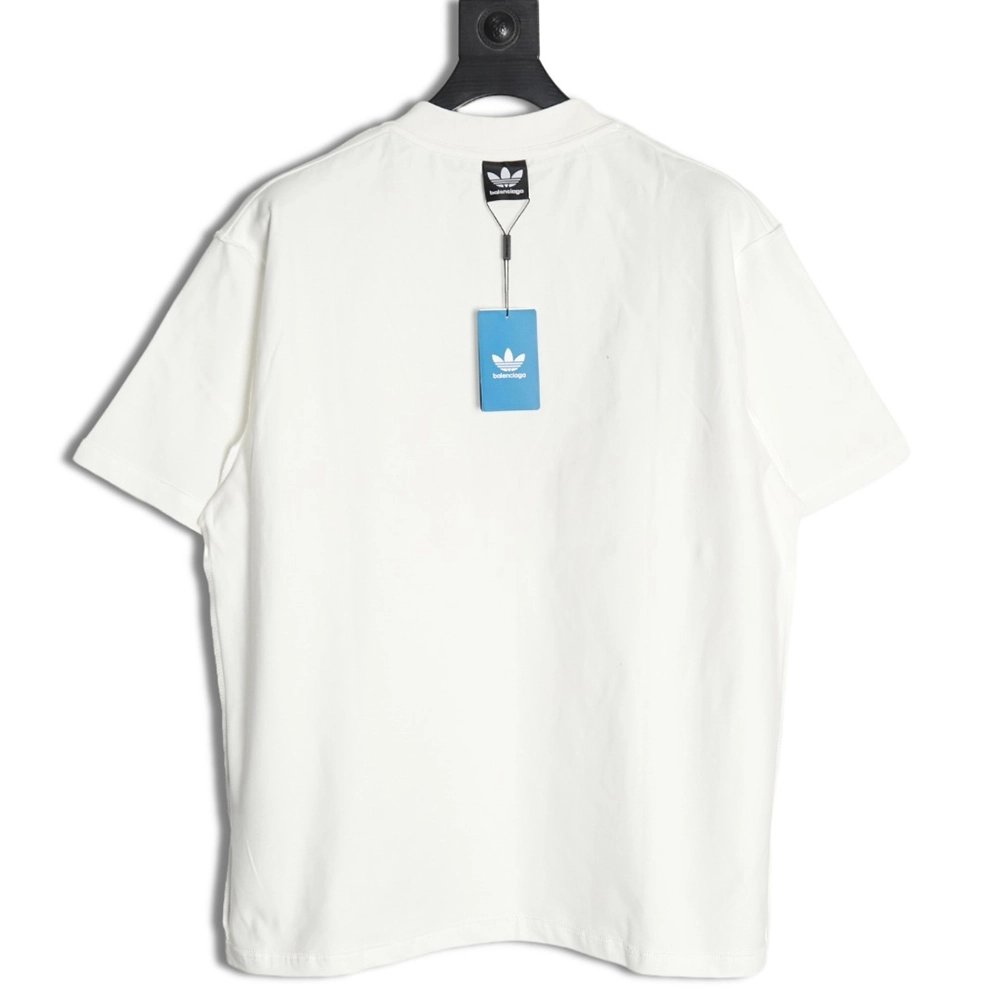 Balenciaga &amp; Adidas co-branded embroidered short-sleeved T-shirt,Balenciaga
