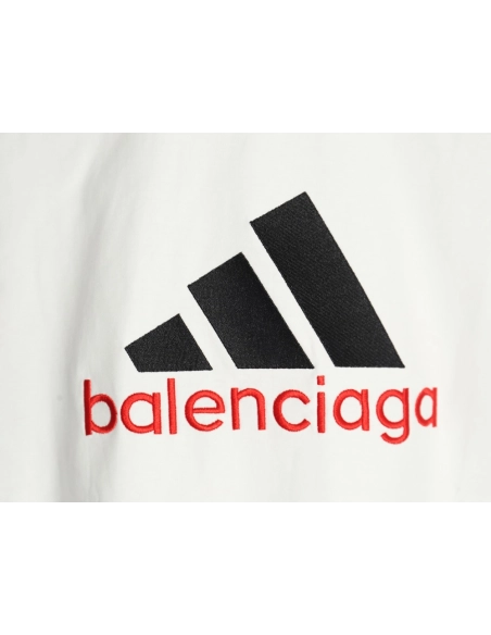 Balenciaga &amp; Adidas co-branded embroidered short-sleeved T-shirt,Balenciaga