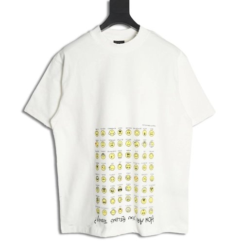 Balenciaga emoji print short-sleeved T-shirt,Balenciaga