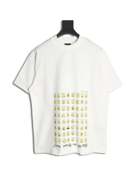 Balenciaga emoji print short-sleeved T-shirt,Balenciaga